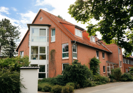 Außenansicht des Wohnhauses Mühlenkamp in Lüneburg 