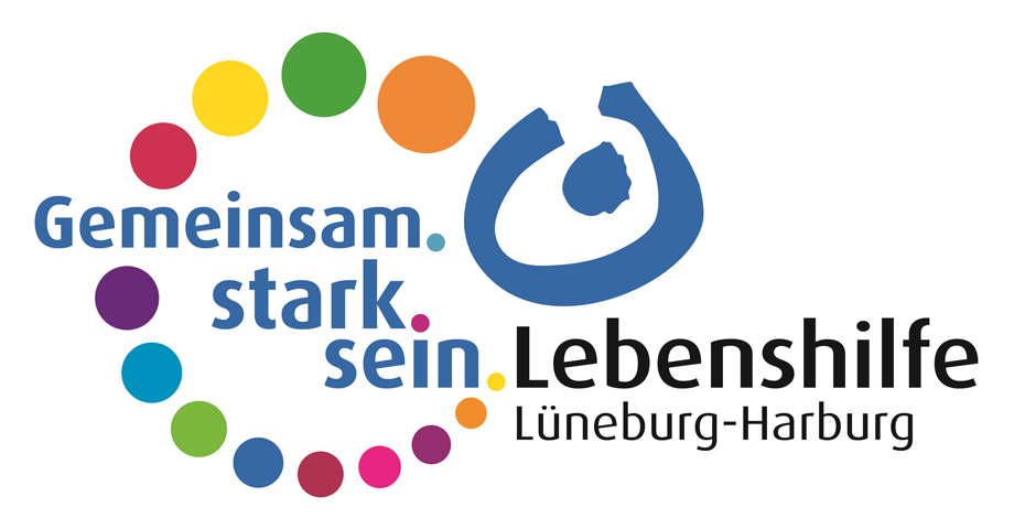 Logo der Lebenshilfe Lüneburg-Harburg mit dem Slogan "Gemeinsam stark sein".