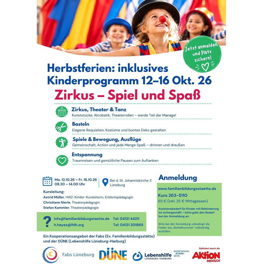 Herbstferienprogramm in der DÜNE